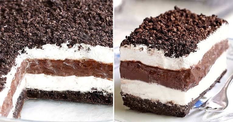No-Bake Christmas Oreo Lasagna Recipe